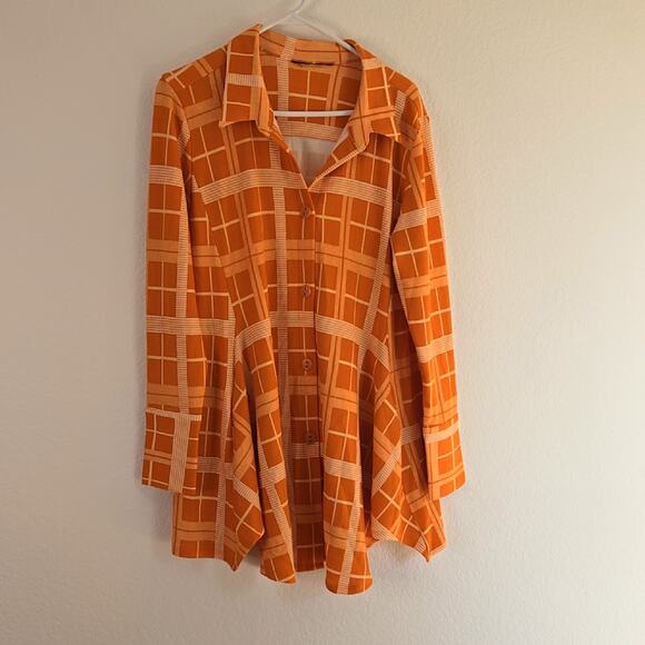 Attitudes by Renee Women’s Regular Button Front Swing Shirt - Picture 4 of 6